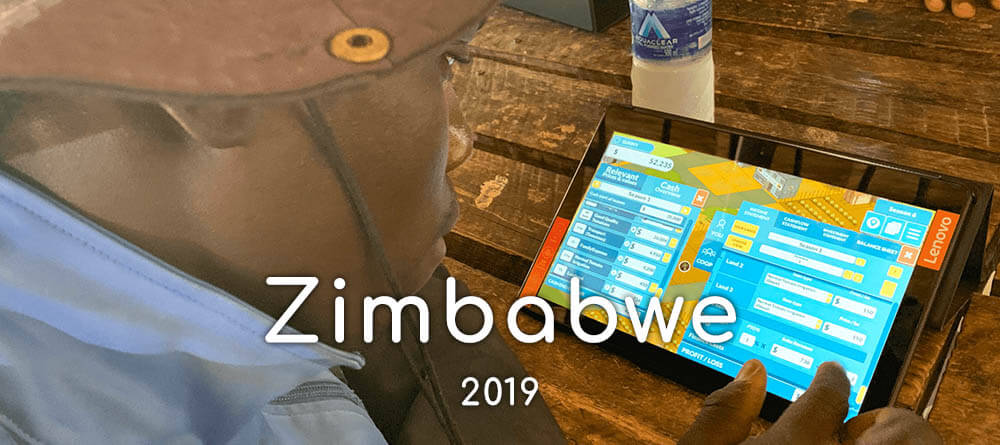Banner for the Zimbabwe training project of 2019