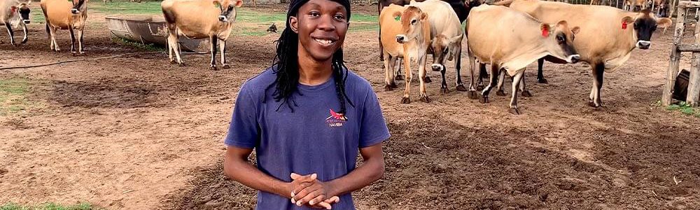 Zimbabwean youth playing Farming Forward